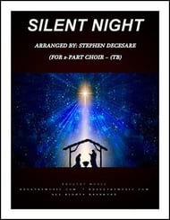 Silent Night TB choral sheet music cover Thumbnail